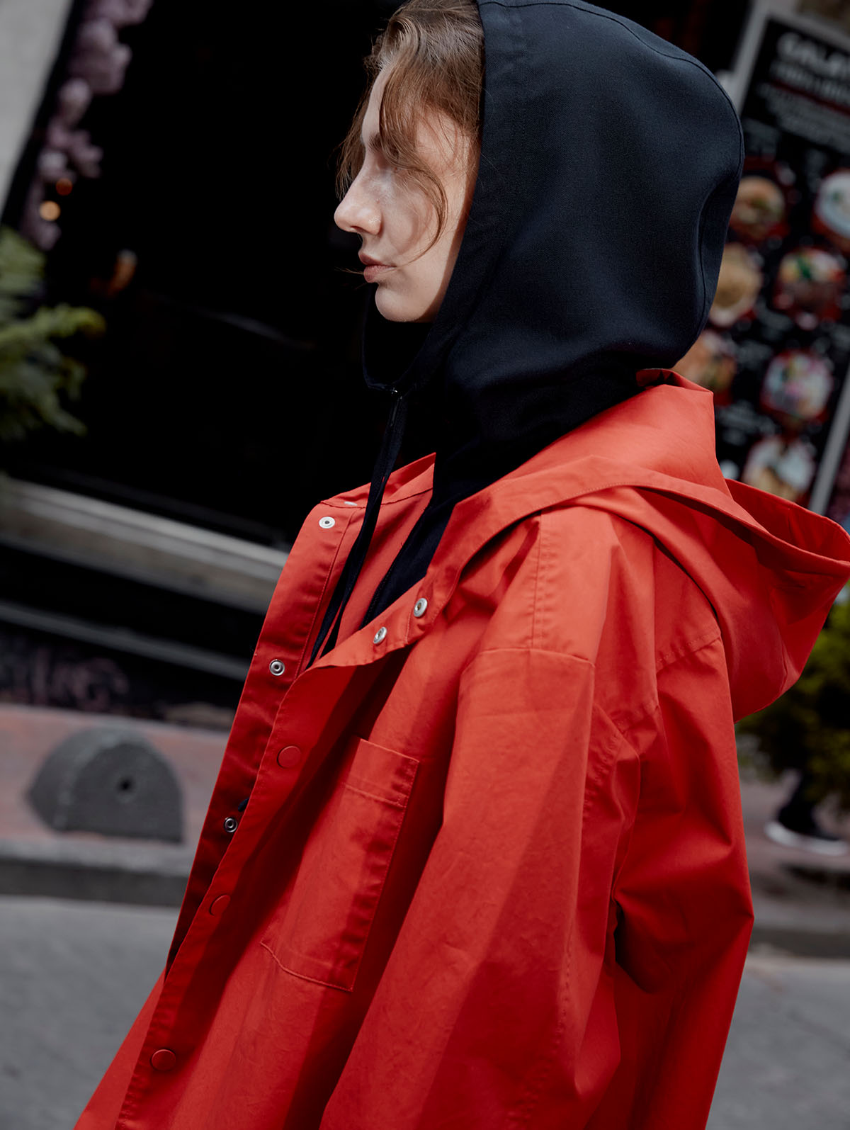 Bil's - Bristol Water Repellent Unisex Red Shirt Jacket