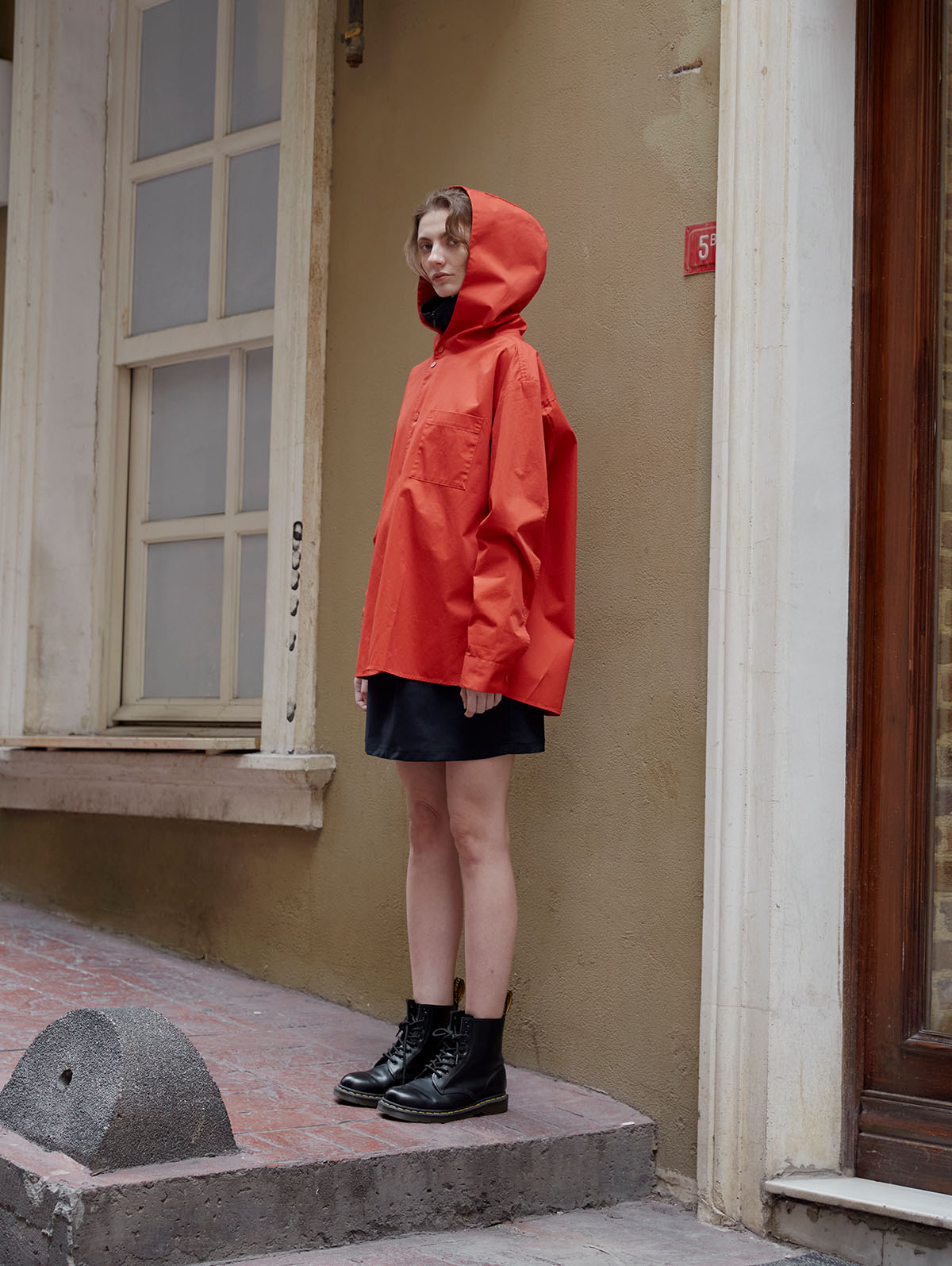 Bil's - Bristol Water Repellent Unisex Red Shirt Jacket