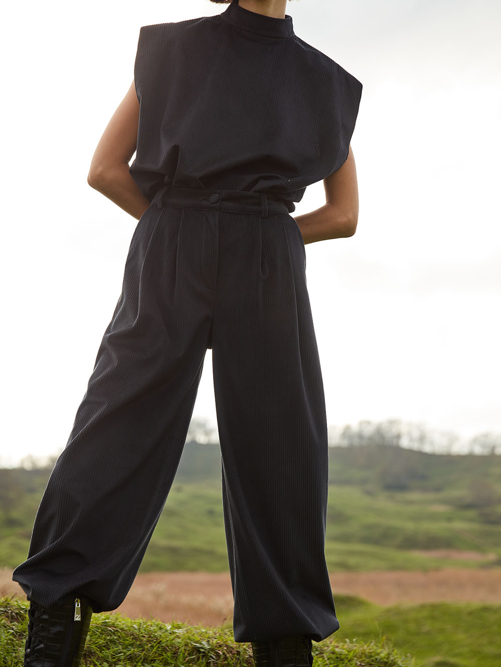 Jorah Closet - Corduroy Pants Black