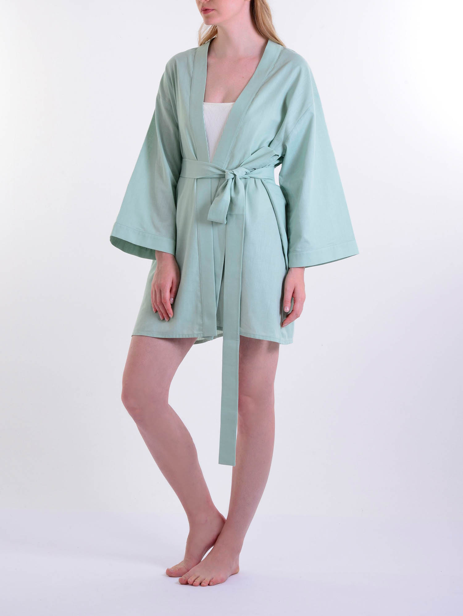 Y así artículo papelería Mono | Pineapples Linen Kimono Short | Souq Dükkan