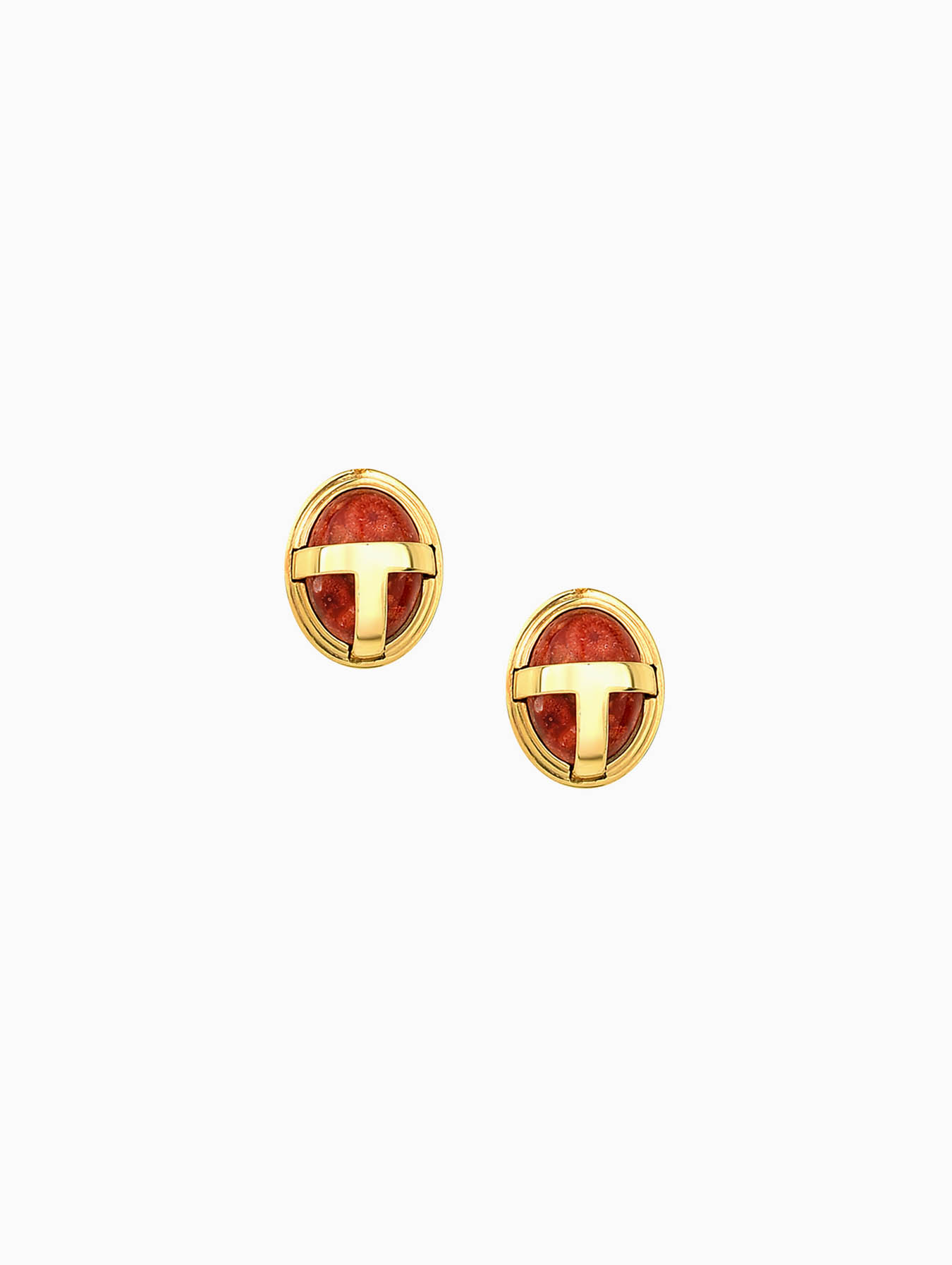 Gossef - Talisman Earrings in Coral