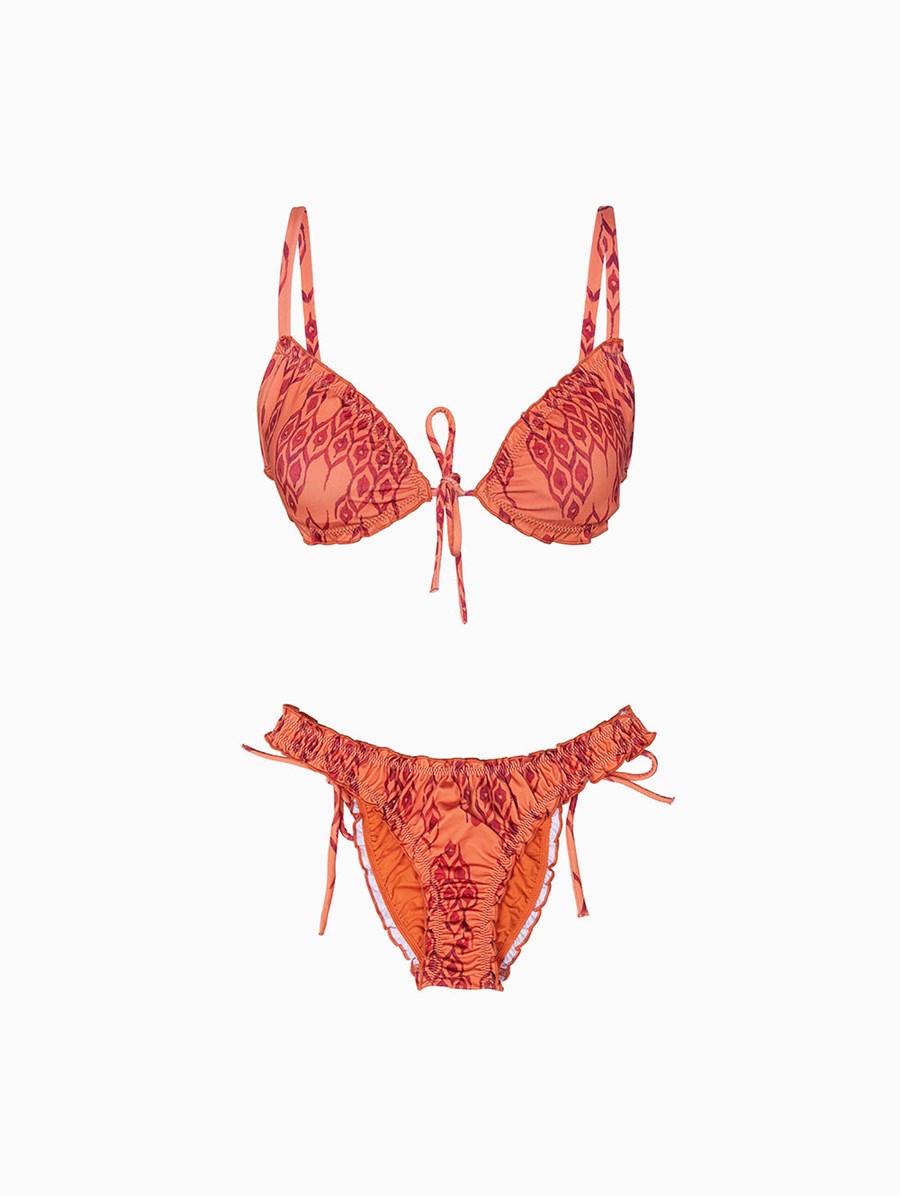 Heliophilia - Ruffle Bikini Set Ikat