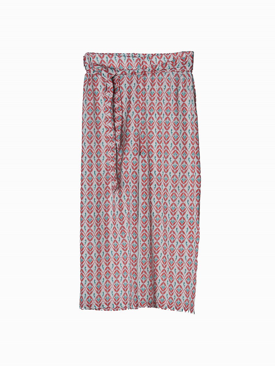 Diza Gabo - Tie On Waist Pants In Cherry Red