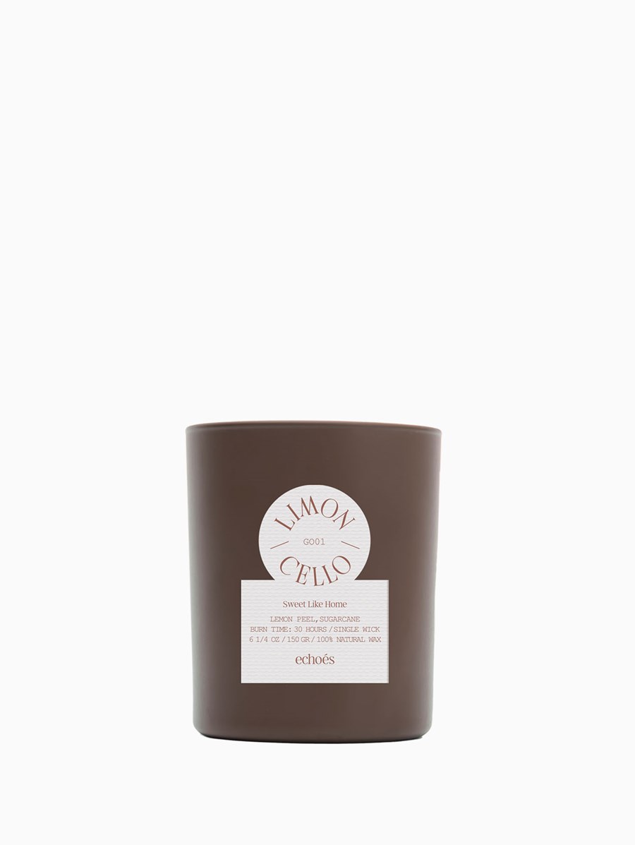 Echoés - Limon Cello Single Wick Natural Candle 150 gr