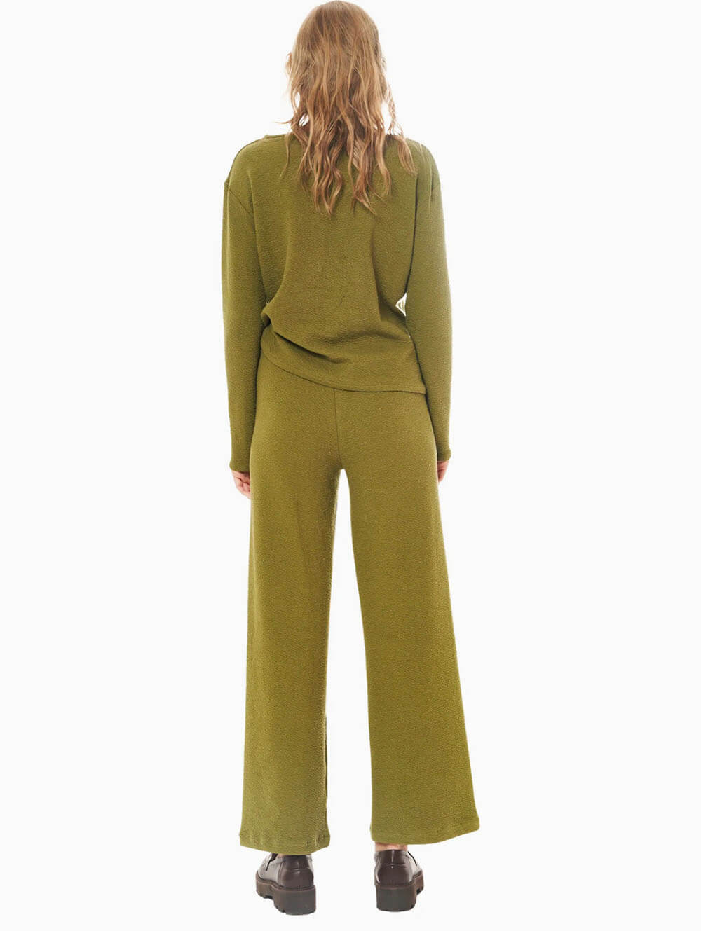 Diza Gabo | Cotton Culotte Pants in Forest Green | Souq Dükkan